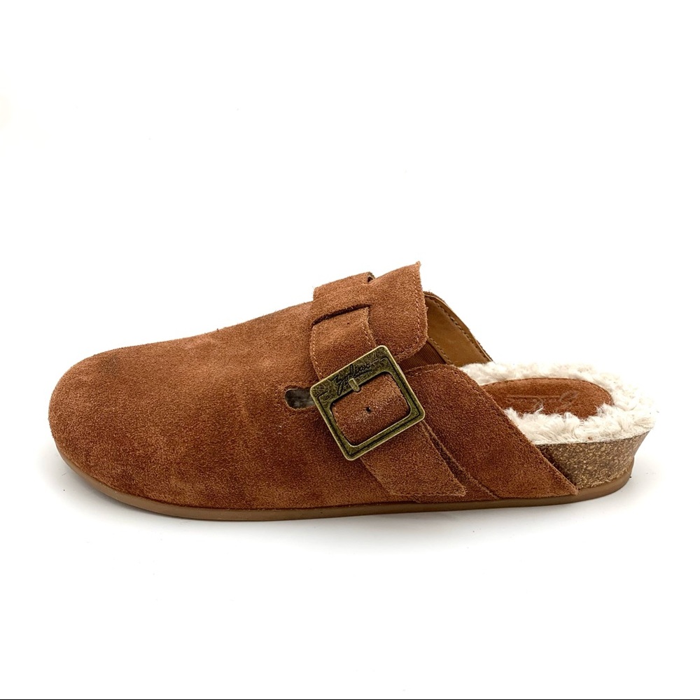Zodiac Maui Brown Suede Leather Clogs Size 8